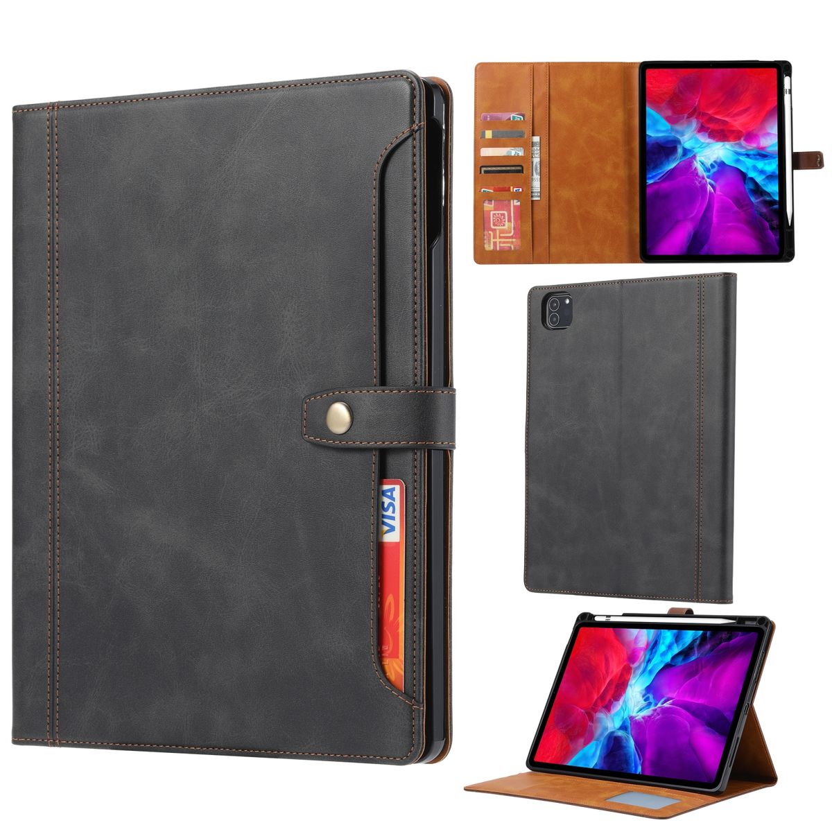 Calf Texture Leather Case For IPad Pro 12.9 Inch (2020)