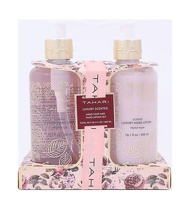 Luxury Scented Hand Soap & Hand Lotion Set, Peony Plum