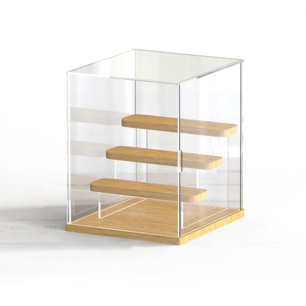 Clear Acrylic Transparent Riser Display Case 4 Layers A