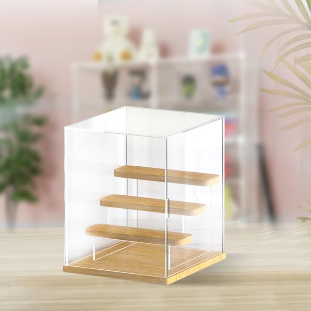 Clear Acrylic Transparent Riser Display Case 4 Layers A