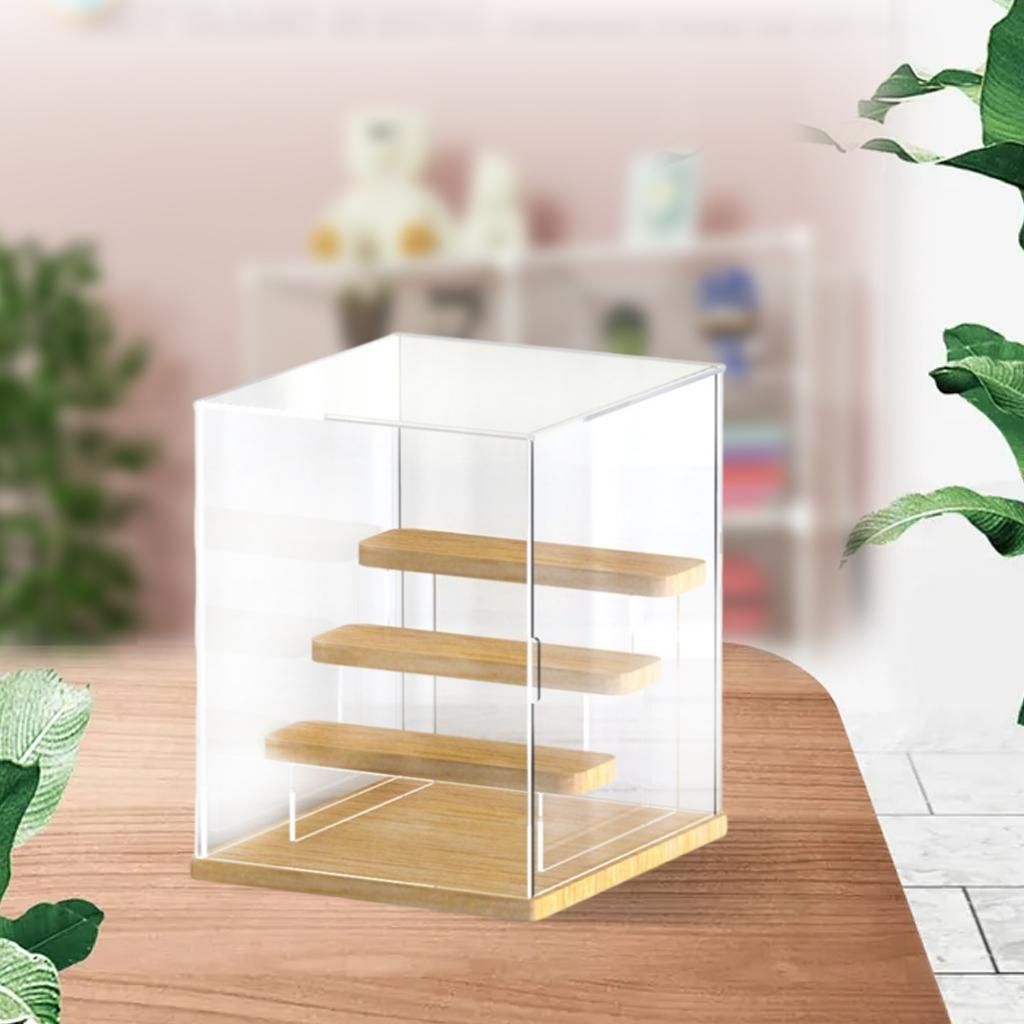 Clear Acrylic Transparent Riser Display Case 4 Layers A
