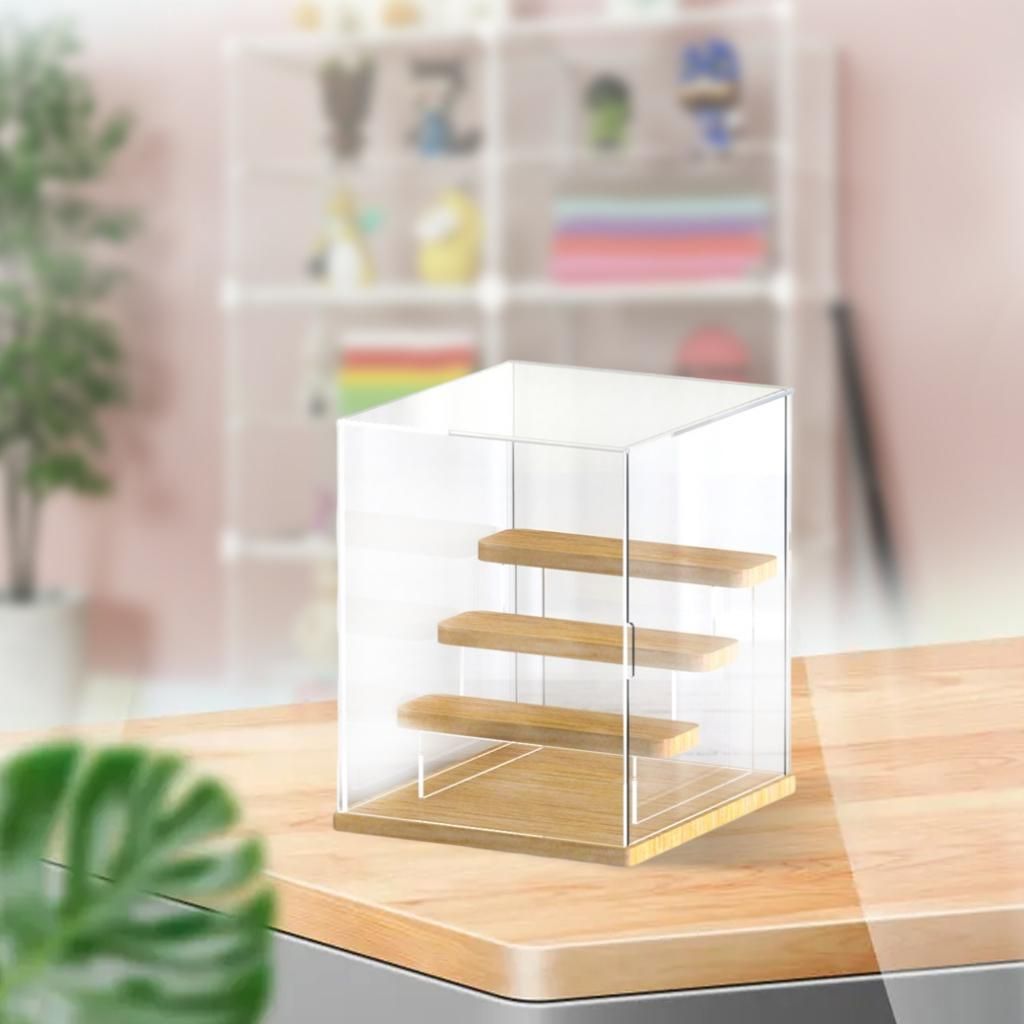Clear Acrylic Transparent Riser Display Case 4 Layers A