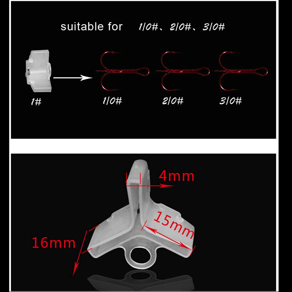 20pcs Fishing Treble Hooks Protector Fishing Hook Safety