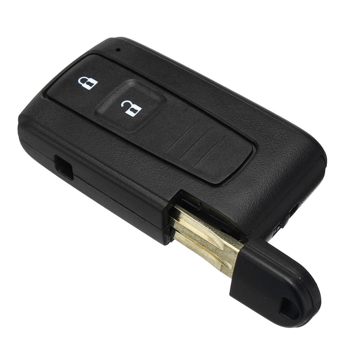 2 Buttons Remote Key Fob Case Shell With Battery For Toyota Corolla Verso Prius