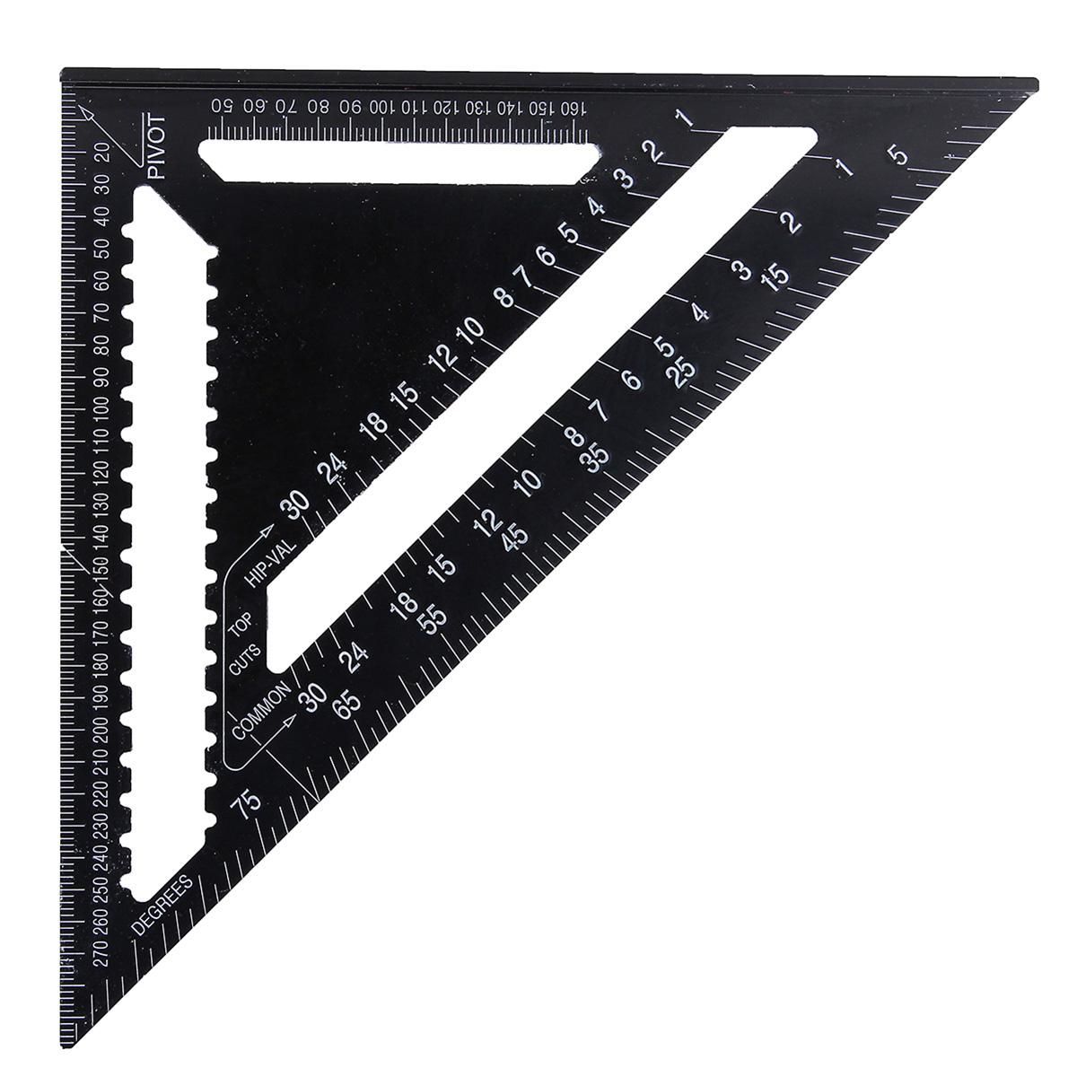 LARGE QUICK SQUARE 12" Aluminum Roofing Rafter Angle Frame Measuring Guide Speed
