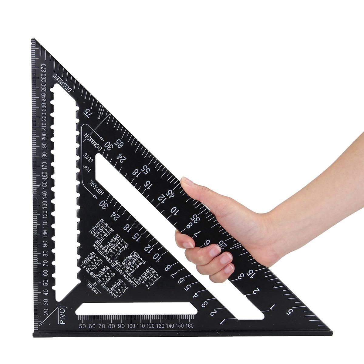 LARGE QUICK SQUARE 12" Aluminum Roofing Rafter Angle Frame Measuring Guide Speed