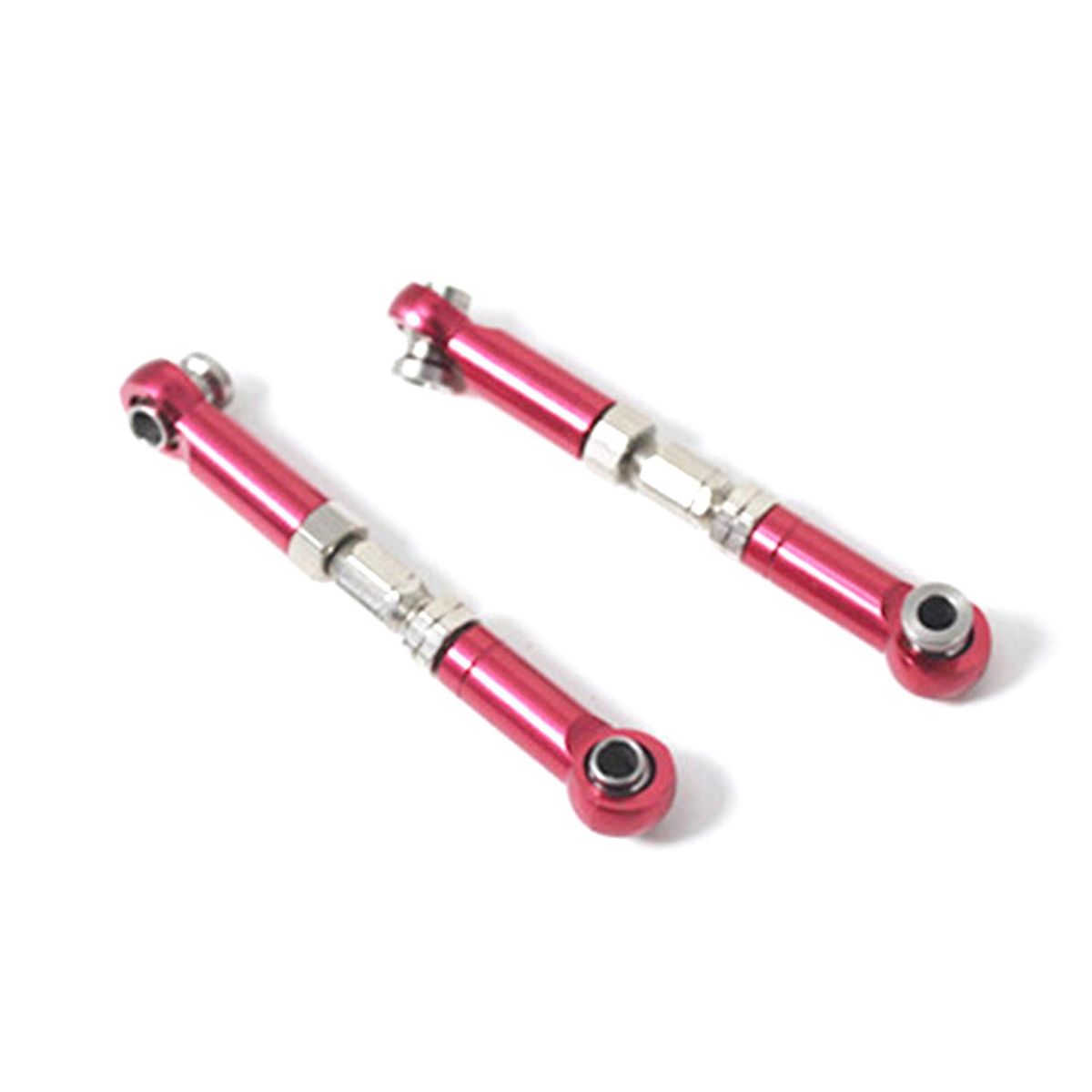2PCS Upgraded Metal Adjustable Rear Linkage Rod for X-Rider Flamingo 1/8 RC Car Motorcycle Spare Parts,Red