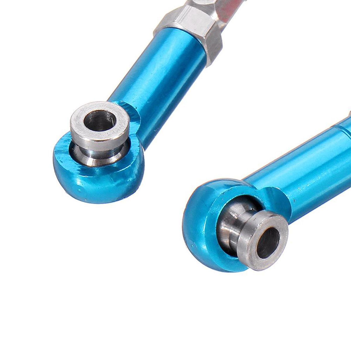 2PCS Upgraded Metal Adjustable Rear Linkage Rod for X-Rider Flamingo 1/8 RC Car Motorcycle Spare Parts,Red