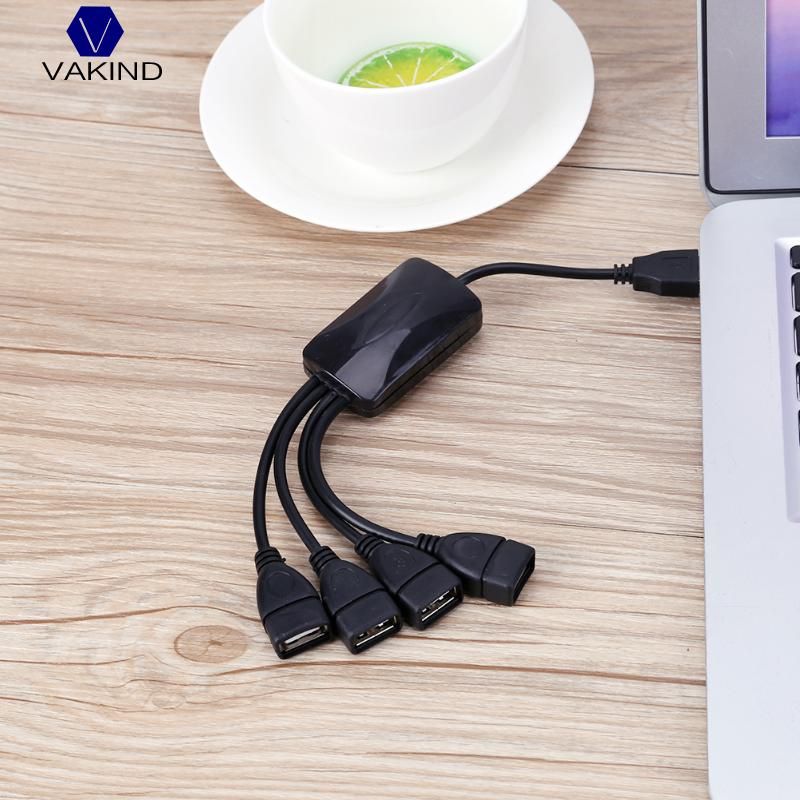 4 Port Usb 2.0 Splitter Extender Cable Usb Adapter Hub Dc