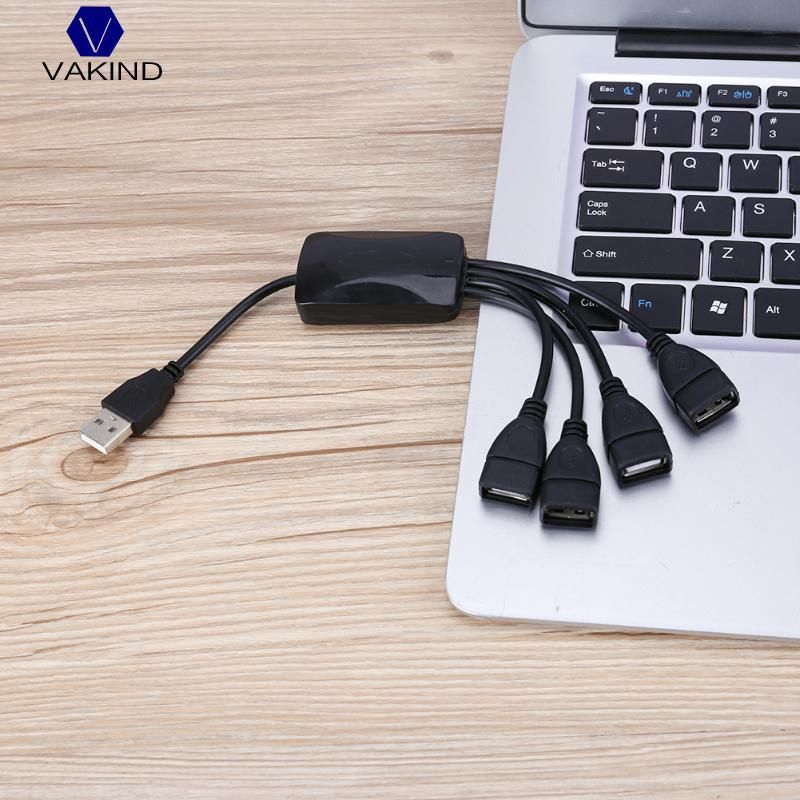 4 Port Usb 2.0 Splitter Extender Cable Usb Adapter Hub Dc