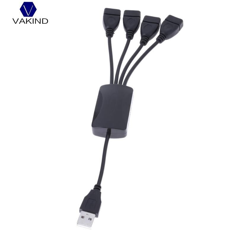 4 Port Usb 2.0 Splitter Extender Cable Usb Adapter Hub Dc