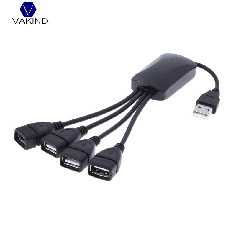 4 Port Usb 2.0 Splitter Extender Cable Usb Adapter Hub Dc