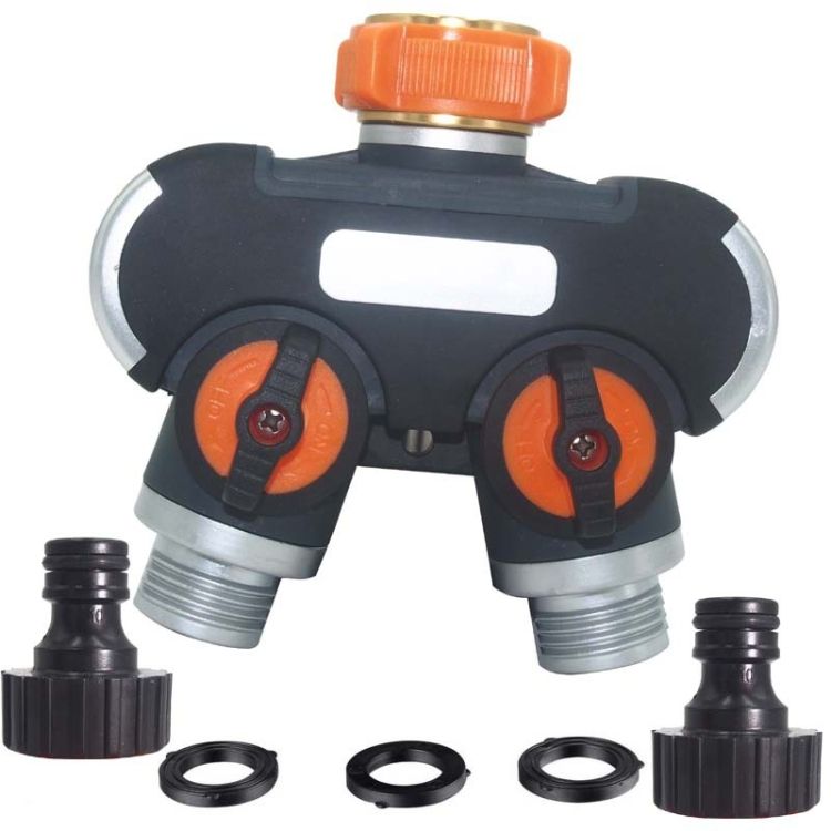 Watering Water Divider With Thread European Connector+Plastic Nipple Connector