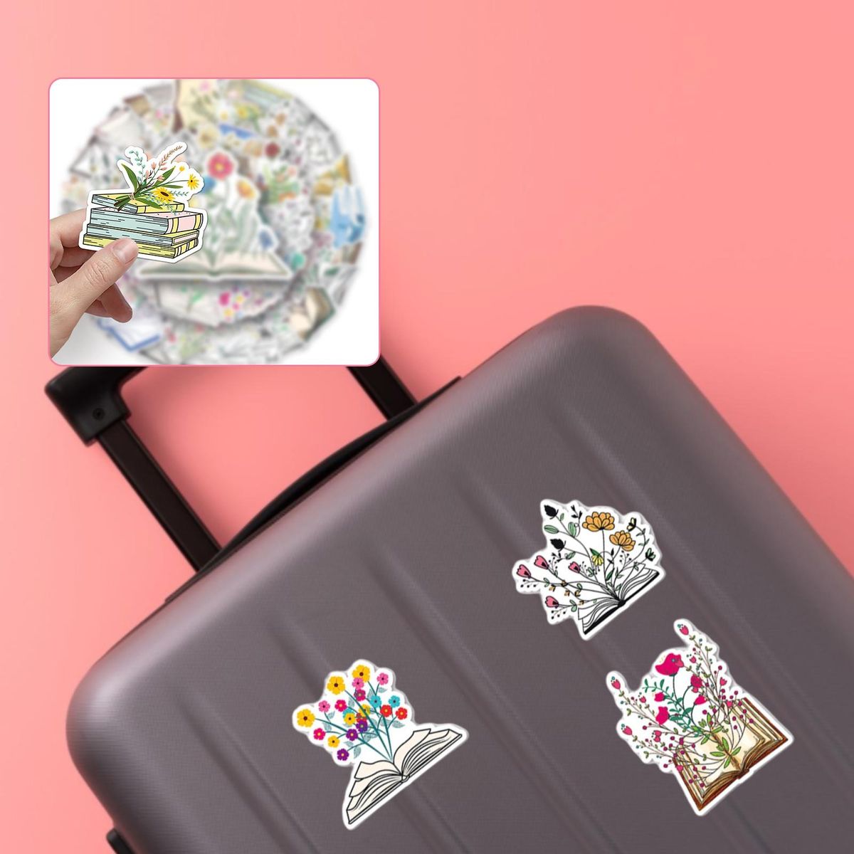 50Pcs Stationery Stickers Cartoon Decal Hand Account Journal Album Stickers