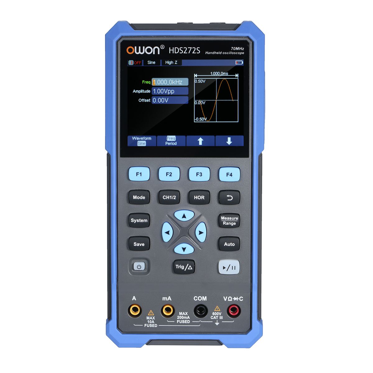 Oscilloscope Multimeter Waveform Generator HDS272S 2CH