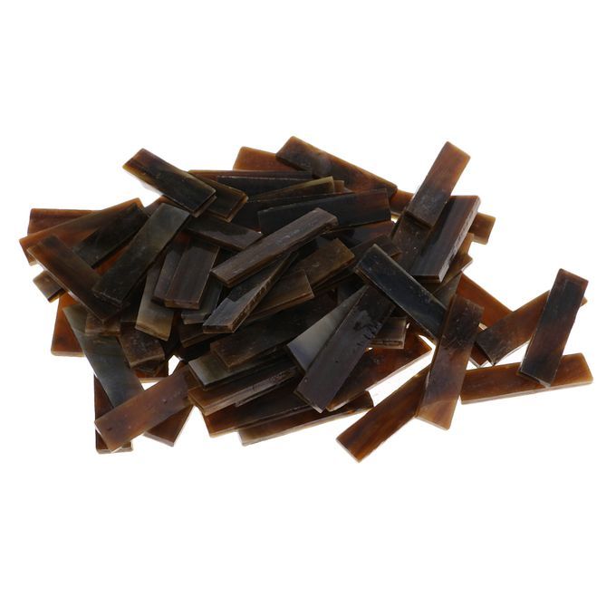 80 Pieces Glass Mosaic Tiles For DIY Arts Crafts Rectangle Brown Brown