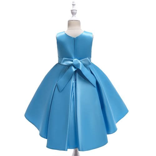 Girl's Ball Gown With Extra Shimmers - Sky Blue