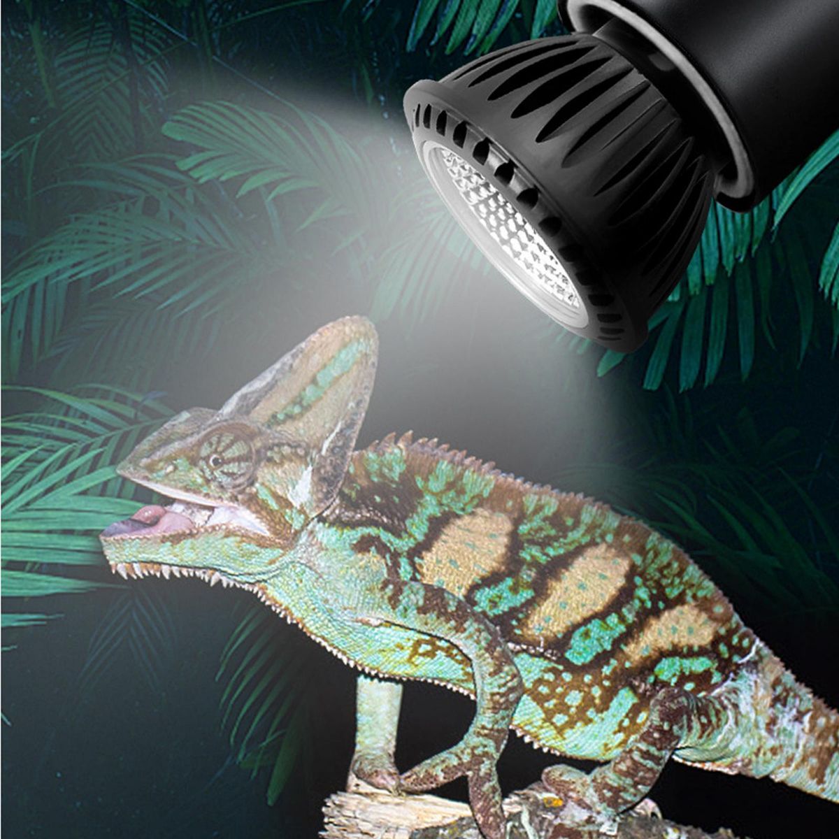 5W Reptile Heating Light Full Spectrum Lizard Pet UVA Uvb Black