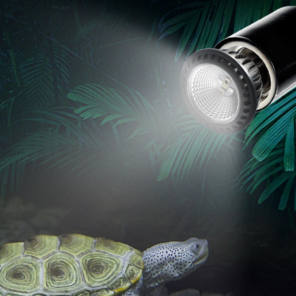 5W Reptile Heating Light Full Spectrum Lizard Pet UVA Uvb Black