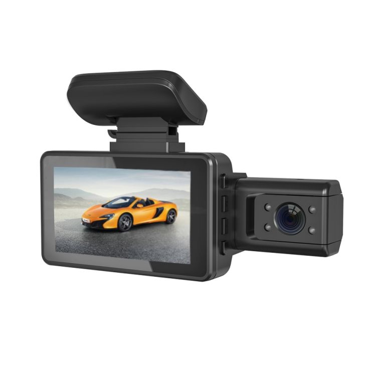 Front And  Inner Dual Camera Car Driving Recorder