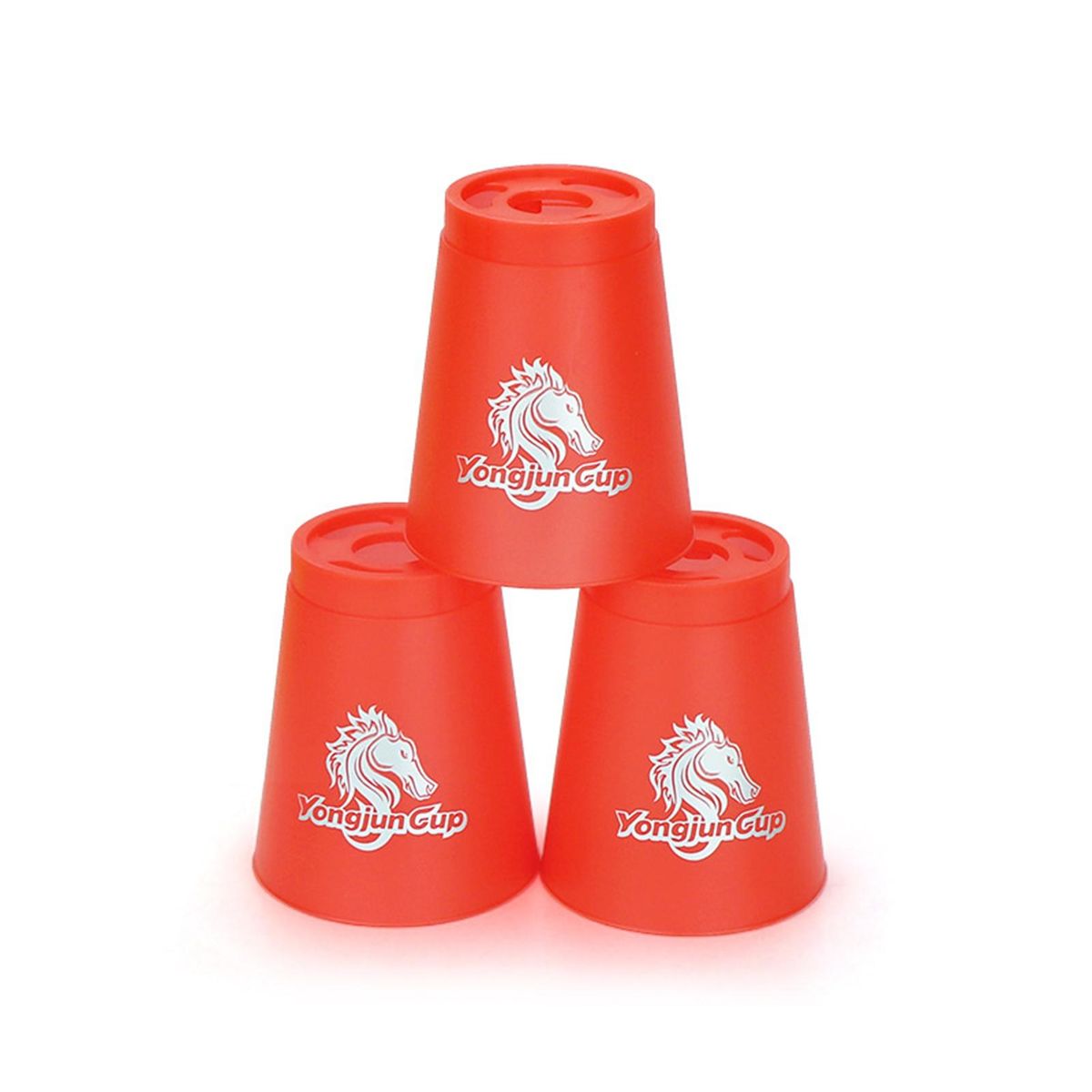 12PcsPack Cup Stacking Toy High Quick Speed Cups Kids Party Challenge Game Red