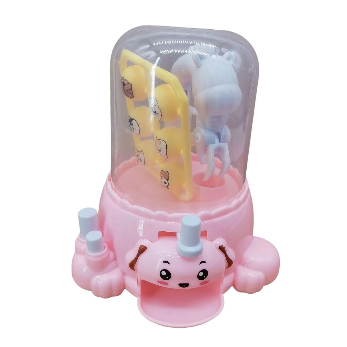 1 Set Mini Ball Catcher Children Clip Ball Claw Machine Pink