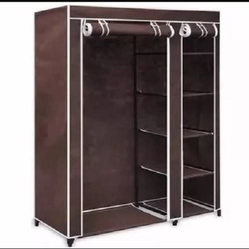 Mobile Foldable Wardrobe - Brown