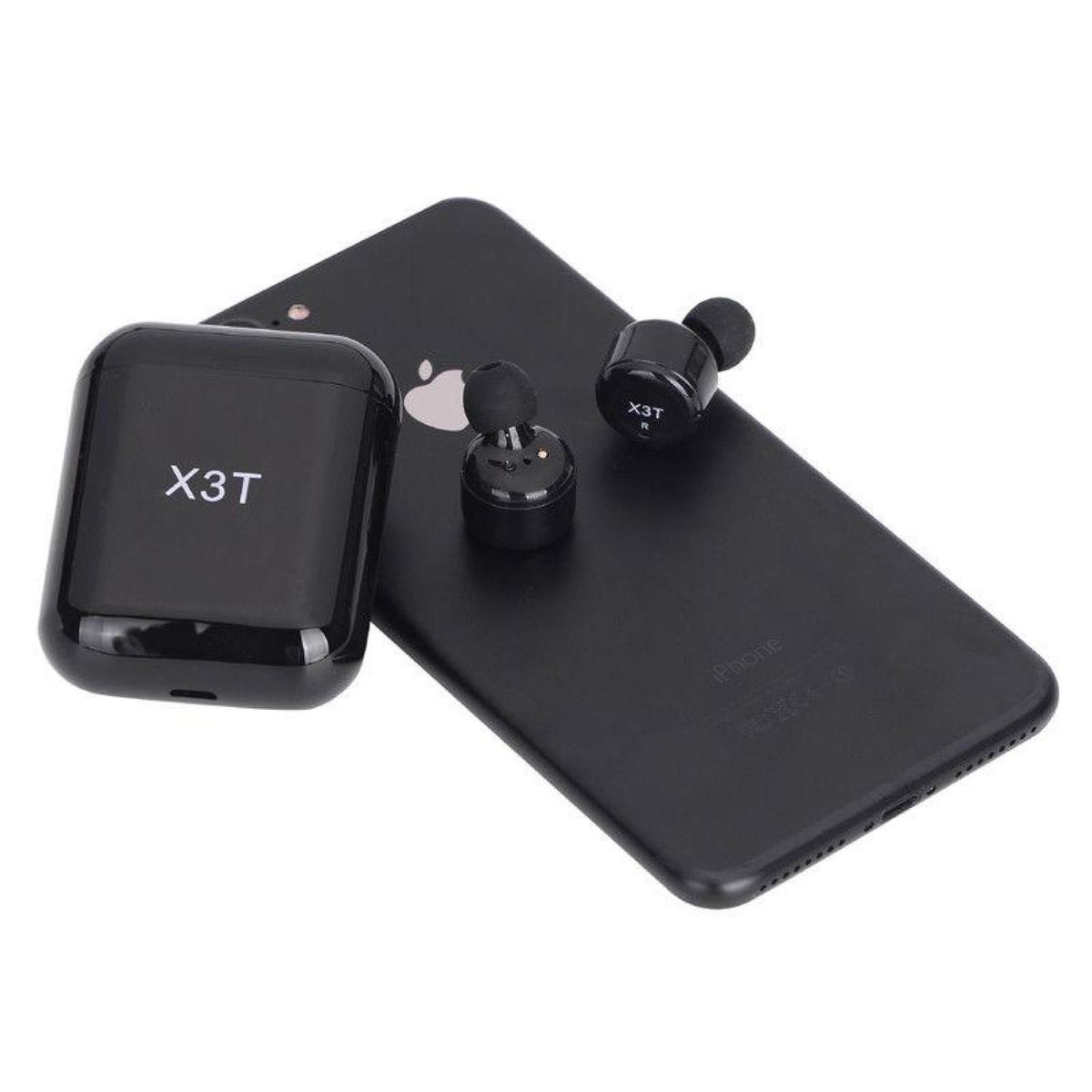 Newest X3T Bluetooth Headsets Mini Invisible Twins True Earphone Charging Case BDZ