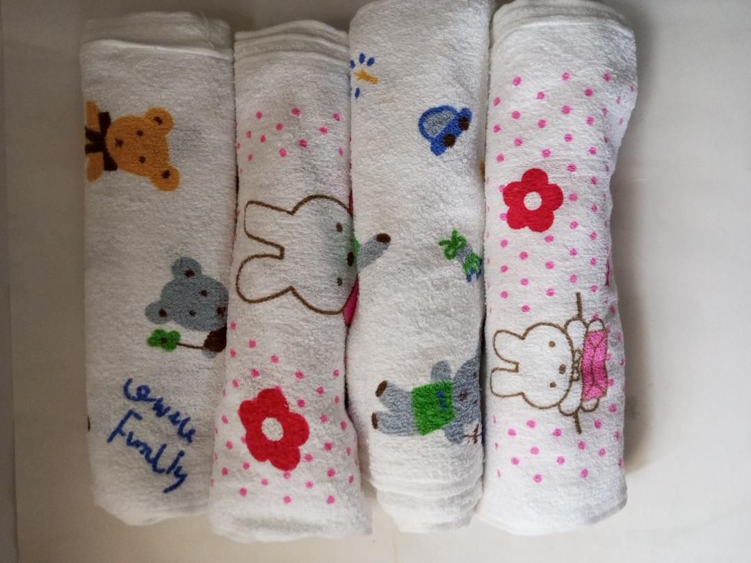 Baby Multicolour Face Towels - Pack Of 12