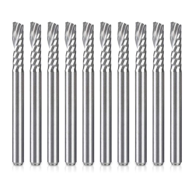 Hot-10 Pack Cnc Router Bits 1/8 Inch Shank Spiral