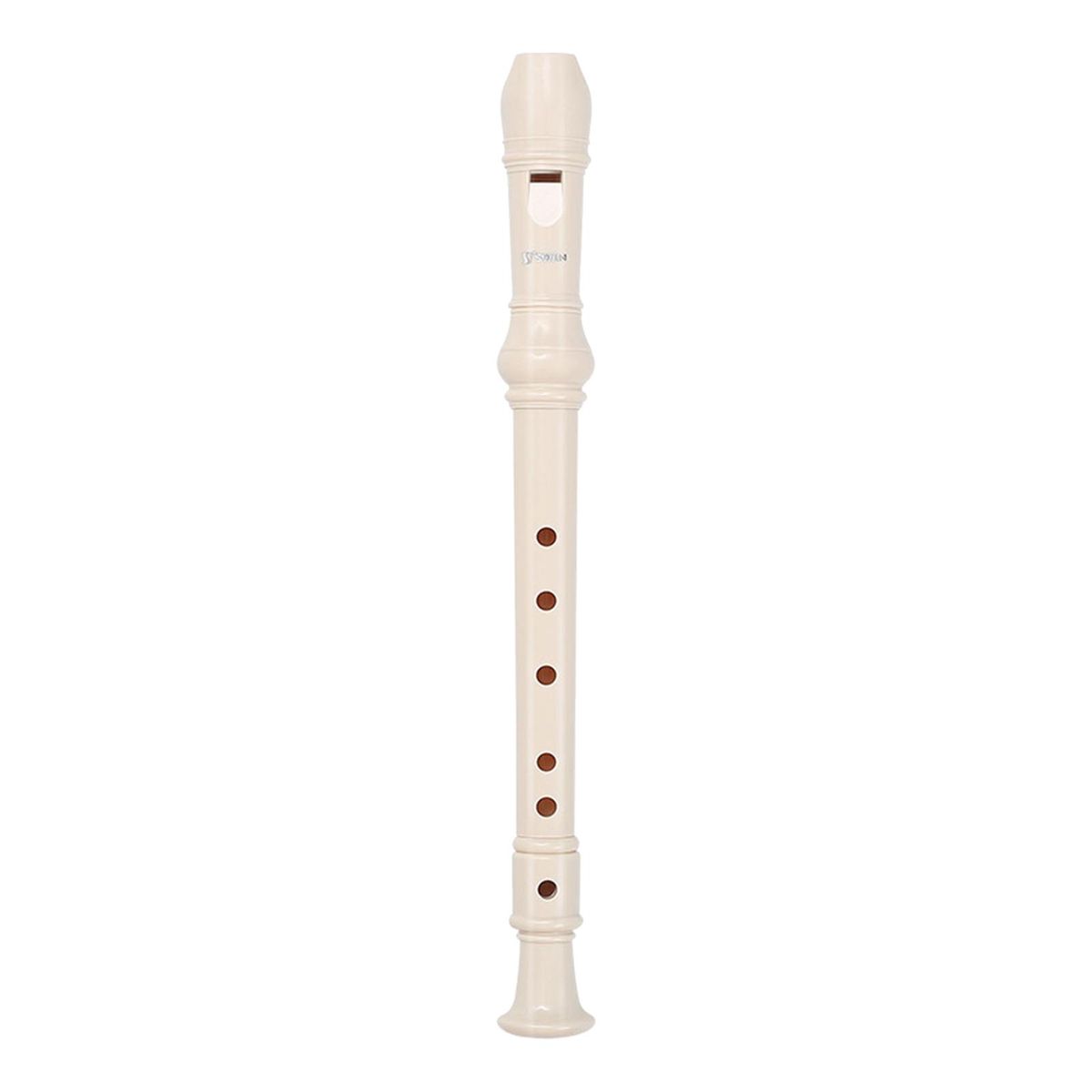 Soprano Recorder Long Flute Musical Instrument For White 6 Hole