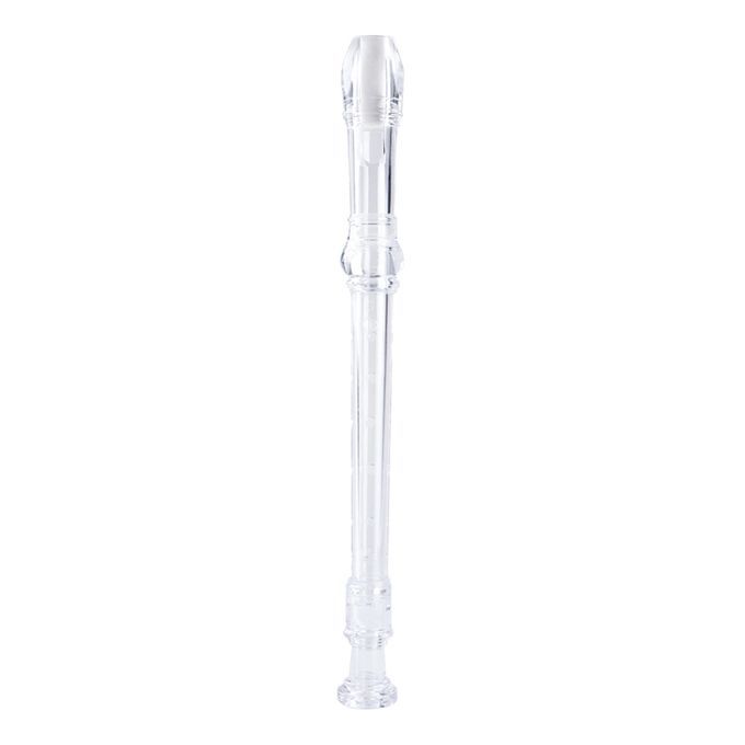 ABS 8-hole 8 Hole Soprano Recorder Descant Music Instrument W/ Clear