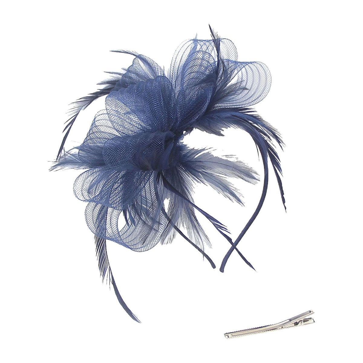 Party Head Decor Performance Party Fascinator Navy Blue