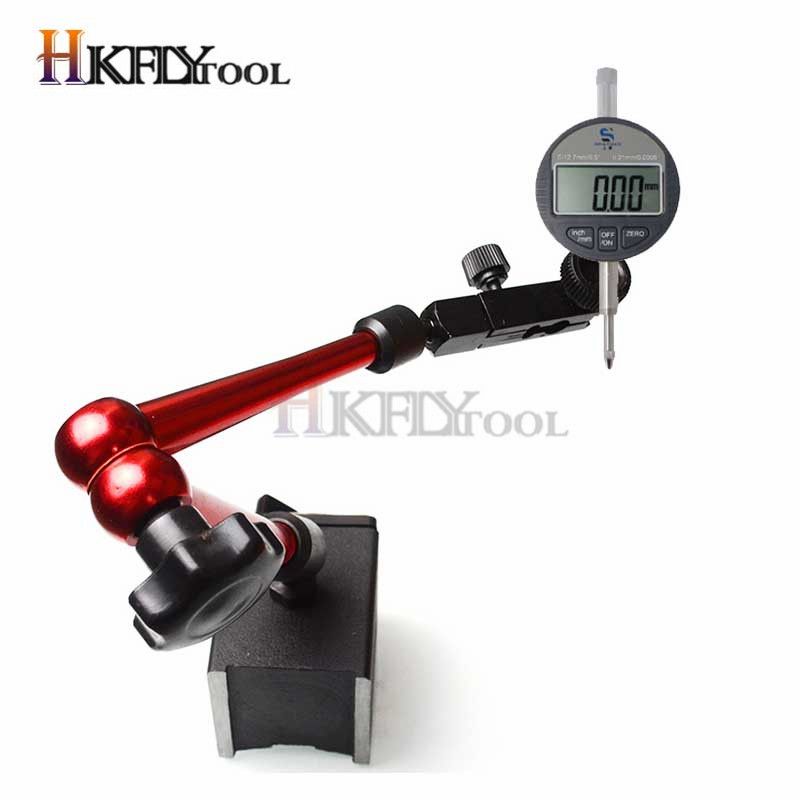 0-25.4mm Digital Dial Indicator 0-12.7mm/0.5'' 0.01 With Mini Magnetic Base Magnet Stand Holder Gauge Cper Measuring Tools