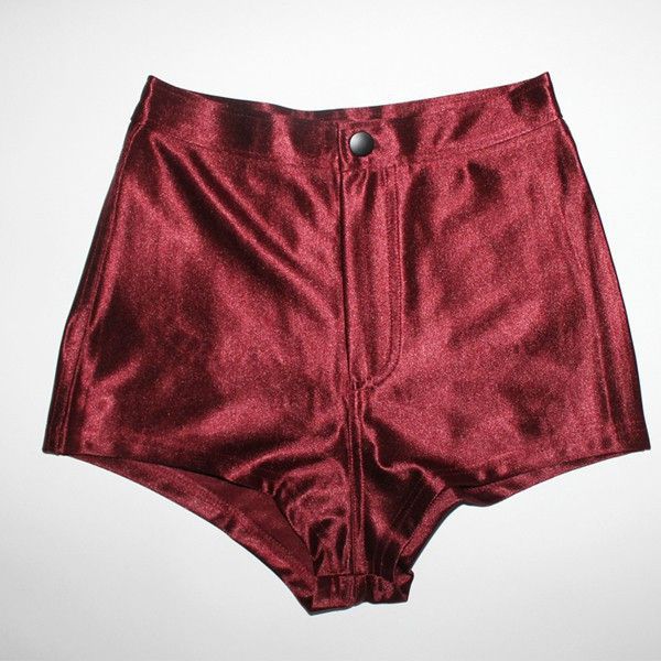 2015 New High Waist Disco Shorts Shiny Stretch Hot Shorts