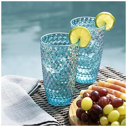 Shabby Chic 4 Piece Acrylic Indoor - Outdoor Tumbler - 19oz