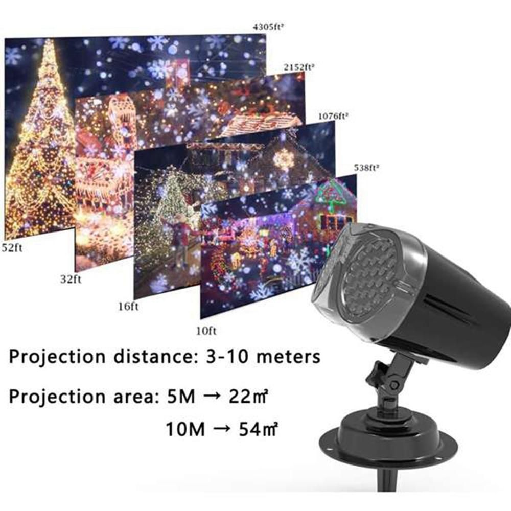 Smart Night Light Snow Projection Lamp Table Smart Universe 3D Lamp Colorful Binocular Projection Lamp-AU Plug