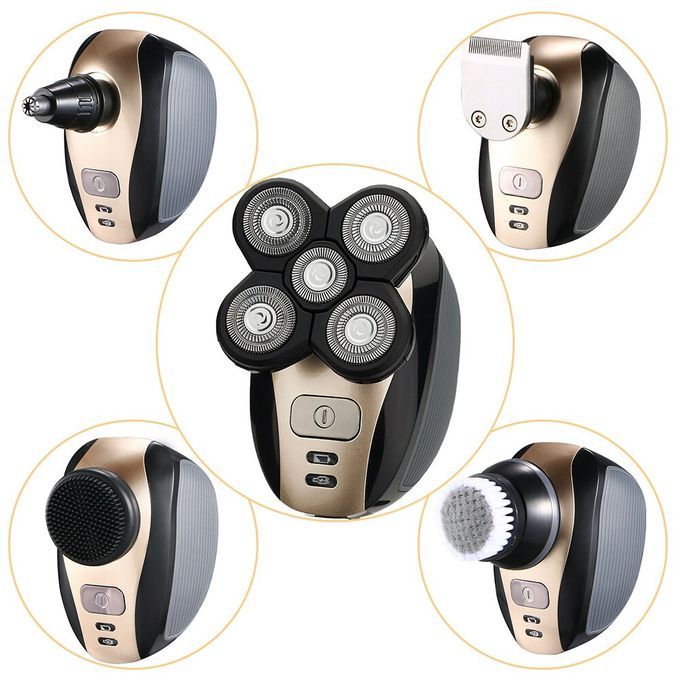 5 In 1 Rechargeable Bald Head Shavers Razors Cordless Hair Clipper Trimmer Groomer