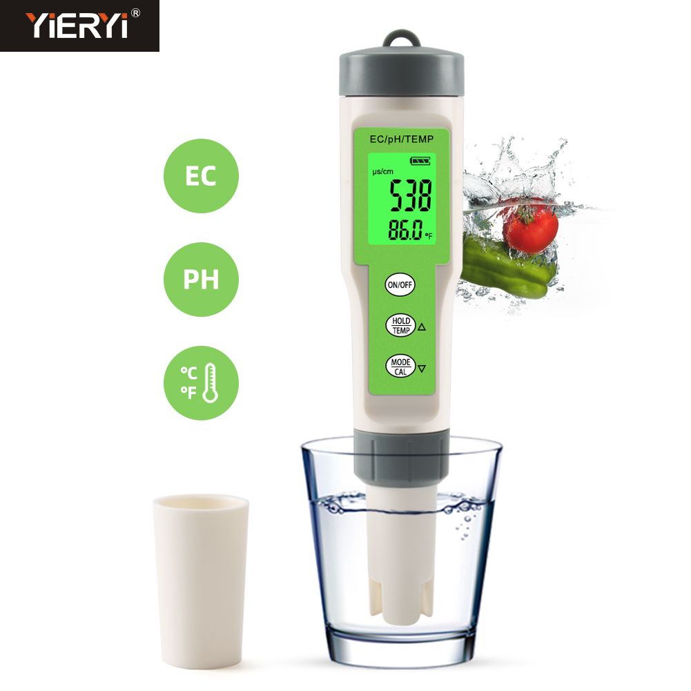 Water Digital Quality Monitor Tester TDS Meter EC PH Temp