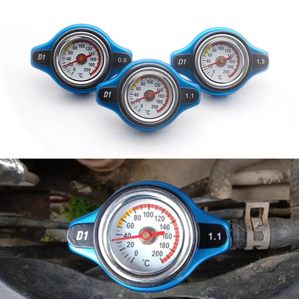 Car Automobile Styling SPSLD Thermo Radiator Cap Tank Cover Water Temperature  with Utility Safe 0.9 Bar/ 1.1 Bar/1.3 Bar