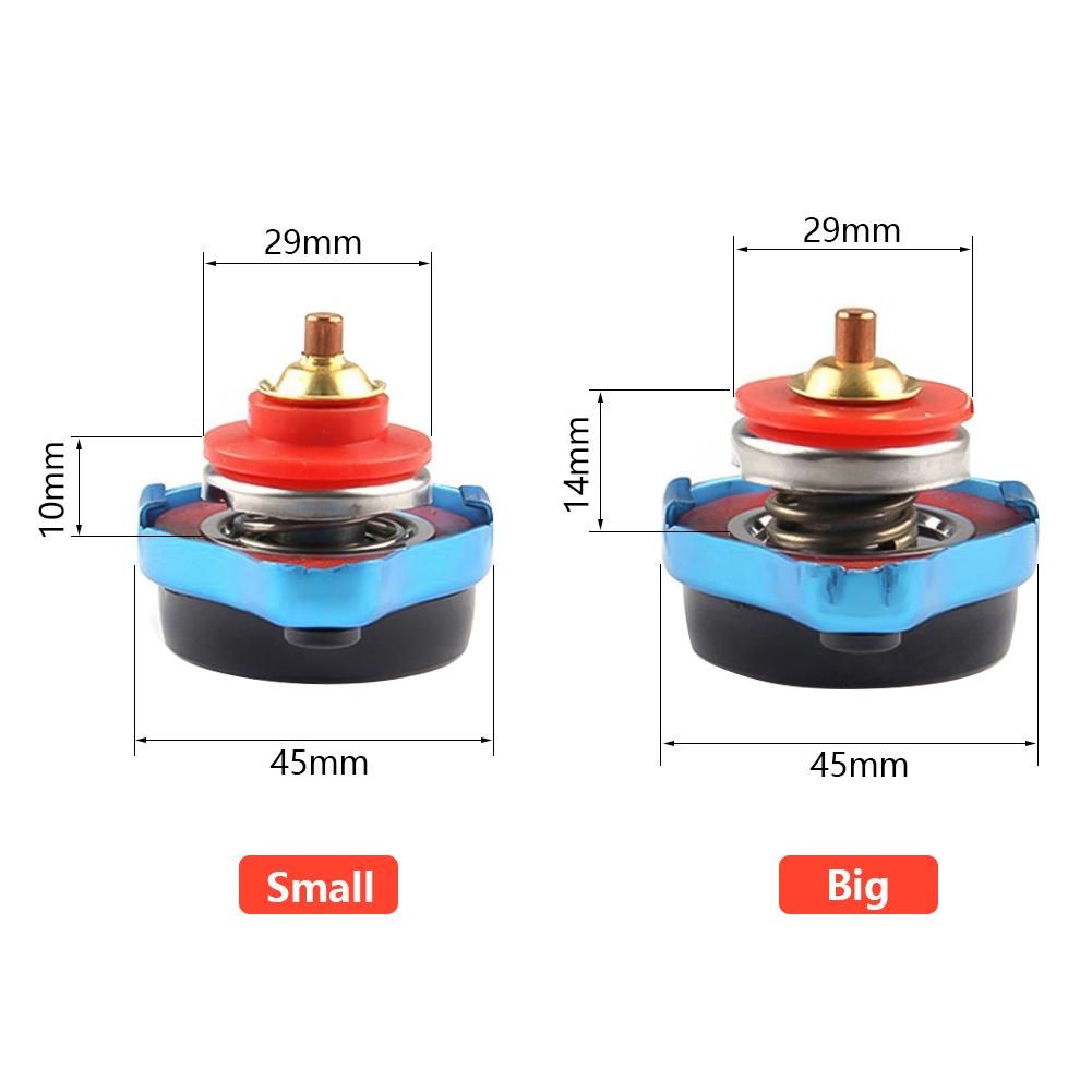 Car Automobile Styling SPSLD Thermo Radiator Cap Tank Cover Water Temperature  with Utility Safe 0.9 Bar/ 1.1 Bar/1.3 Bar