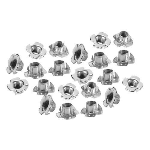 50pcs M8 Metal Captive T Nuts Pronged Tee Blind