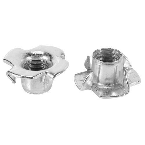50pcs M8 Metal Captive T Nuts Pronged Tee Blind
