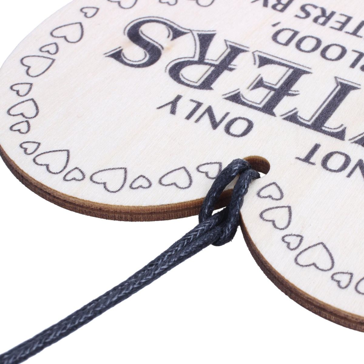 Sisters By Heart Wooden Hanging Heart Shaped Best Sister Plaque Love Gift Sign