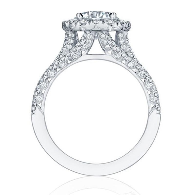 Luxury Silver Color Wedding Rings Female Ring Fashion Jewelry