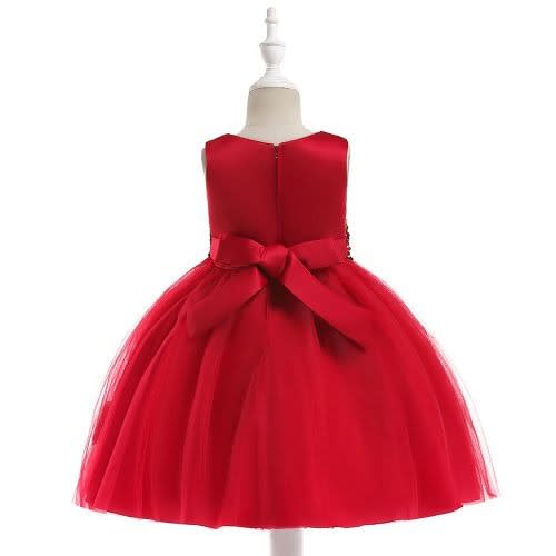 Girl's Shimmer Ball Gown - Red