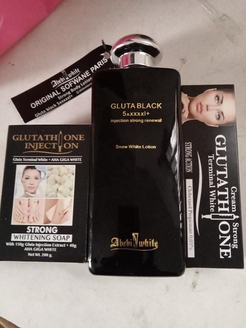 GlutaBlack Glutathione Lotion Soap&Tube