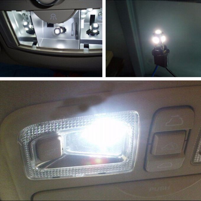 Car T10 Decoding Light With Heat Dissipation Aluminum 5Smd 5050    Wide    Silver