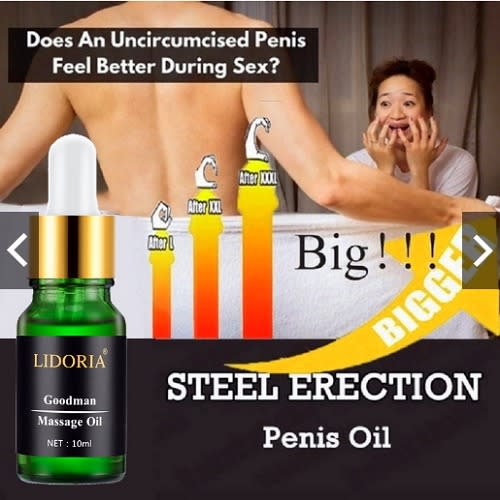 Natural Penis Enlarger Oil 100% Faster Men's Dick Growth -15ml