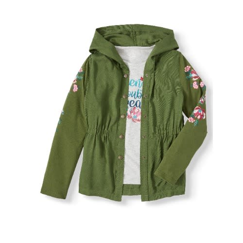 Lightweight Jacket And Graphic T-shirt